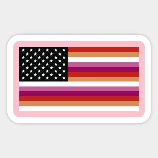 united states of lesbian Sticker